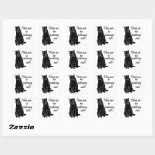 Er zijn geen gewone katten vierkante sticker (Vel)
