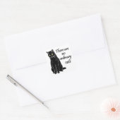 Er zijn geen gewone katten vierkante sticker (Envelop)