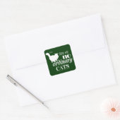 Er zijn geen gewone katten vierkante sticker (Envelop)