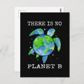 Er zijn geen planet B-schildpadschenkingen voor de Briefkaart (Voorkant / Achterkant)
