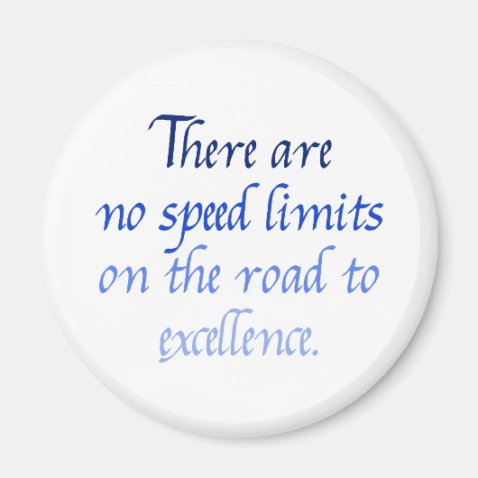 Er zijn geen snelheidslimieten magneet (Voorkant)