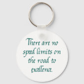 Er zijn geen snelheidslimieten sleutelhanger (Voorkant)