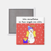 Er zijn geen twee sneeuwvlokken zoals magneet (Voorkant / Achterkant)