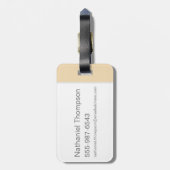 Er zijn geen vreemde creaties bagagelabel (Achterkant verticaal)