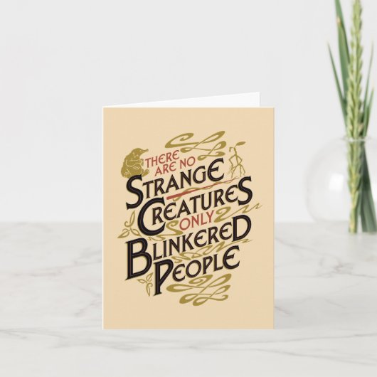 Er zijn geen vreemde creaties kaart (Voorkant)