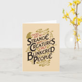 Er zijn geen vreemde creaties kaart (Gele Bloem)