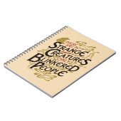 Er zijn geen vreemde creaties notitieboek (Linkerzijde)