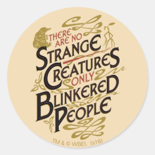 Er zijn Geen Vreemde Schepselen Ronde Sticker