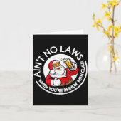 Er zijn geen wetten als je met Claus Chris drinkt Kaart (Gele Bloem)