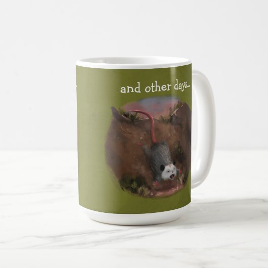 Er zijn goede dagen en andere dagen mok (Voorkant rechts)