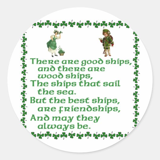 Er zijn goede schepen. ronde sticker (Voorkant)