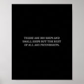 Er zijn grote schepen en kleine schepen grappige v poster (Voorkant)
