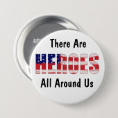 Er zijn helden in ons allemaal ronde button 7,6 cm (Voorkant /achterkant)