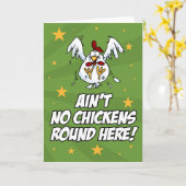 Er zijn hier geen kippen in de buurt kaart (Gele Bloem)