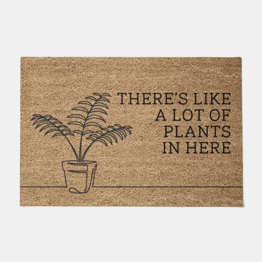 Er zijn hier veel Planten Deurmat (Voorkant)