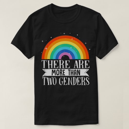Er zijn meer dan 2 Genders LGBTQ1 T-shirt (Design voorkant)