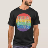 Er zijn meer dan 2 Genders Rainbow LGBTQ T-shirt (Voorkant)