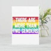 Er zijn meer dan 2 Genders t Shirt twee Gift Manne Kaart (Staand voorkant)