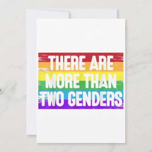 Er zijn meer dan 2 Genders t Shirt twee Gift Manne Kaart (Achterkant)