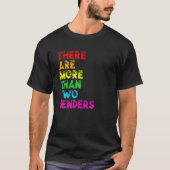 Er zijn meer dan twee exen LGBTQ Rainbow Fla T-shirt (Voorkant)