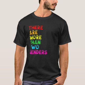 Er zijn meer dan twee exen LGBTQ Rainbow Fla T-shirt