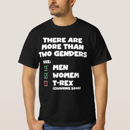 Er zijn meer dan twee geslachten LGBT Mannen Vrouw T-shirt (Voorkant)