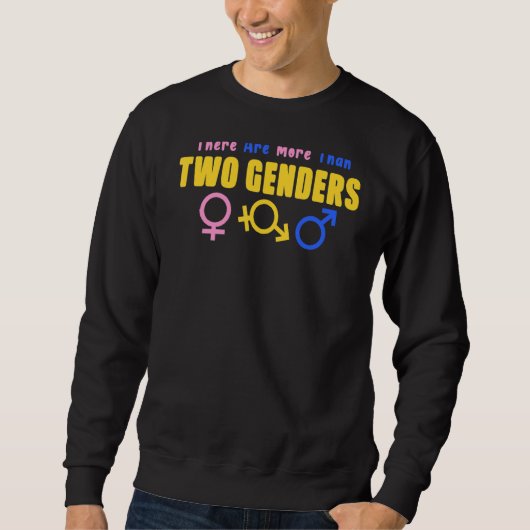 Er zijn meer dan twee seksen LGBT-T-shirt Trui (Voorkant)