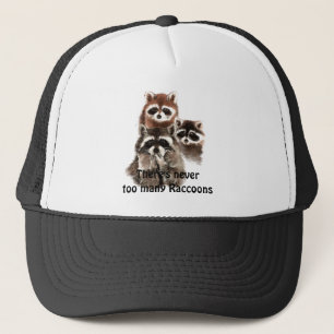 Er zijn nooit te veel Raccoons Cute Animal Trucker Pet