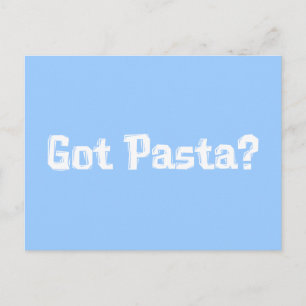 Er zijn pastaafjes briefkaart