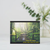 Er zijn plaatsen waar de tijd ontbreekt - briefkaart (Staand voorkant)