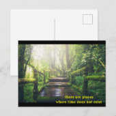 Er zijn plaatsen waar de tijd ontbreekt - briefkaart (Voorkant / Achterkant)