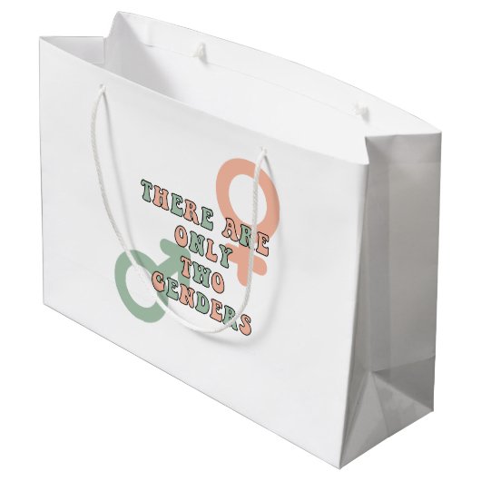 Er zijn slechts twee genders groot cadeauzakje (Achterkant Gekanteld)
