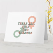 Er zijn slechts twee genders kaart (Gele Bloem)