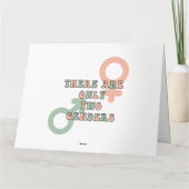Er zijn slechts twee genders kaart (Achterkant)