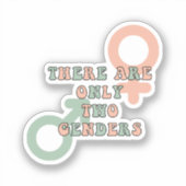 Er zijn slechts twee genders sticker (Voorkant)