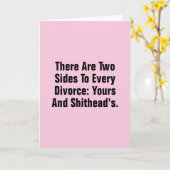 Er zijn Twee Kanten aan Elke Scheiding… Kaart (Gele Bloem)