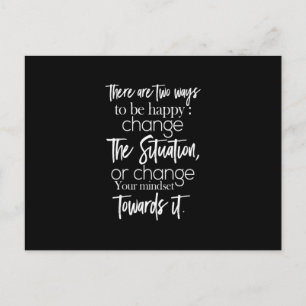 er zijn twee manieren om de situatie gelukkig te v briefkaart