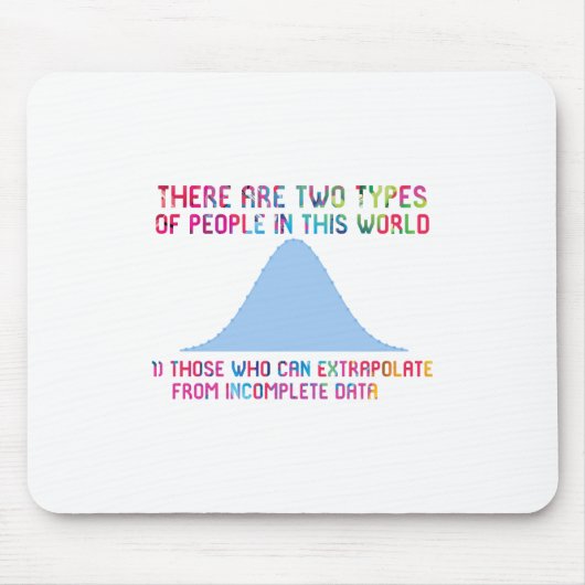 Er zijn twee soorten mensen die kunnen extrapolere muismat (Voorkant)