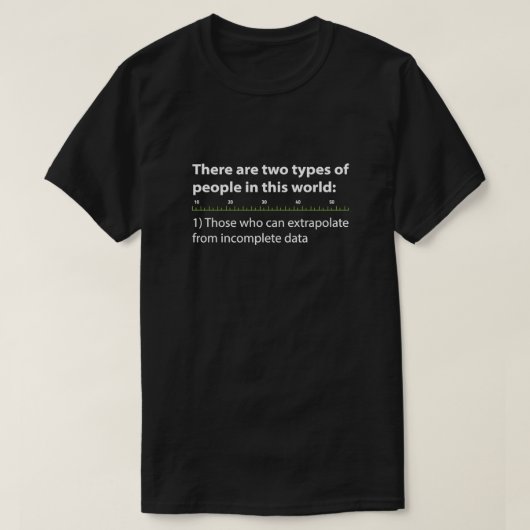 Er zijn twee soorten mensen in deze wereld die t-shirt (Design voorkant)