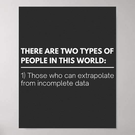 Er zijn twee SOORTEN mensen in deze wereld: Poster (Voorkant)