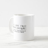 Er zijn twee soorten mensen koffiemok (Voorkant links)