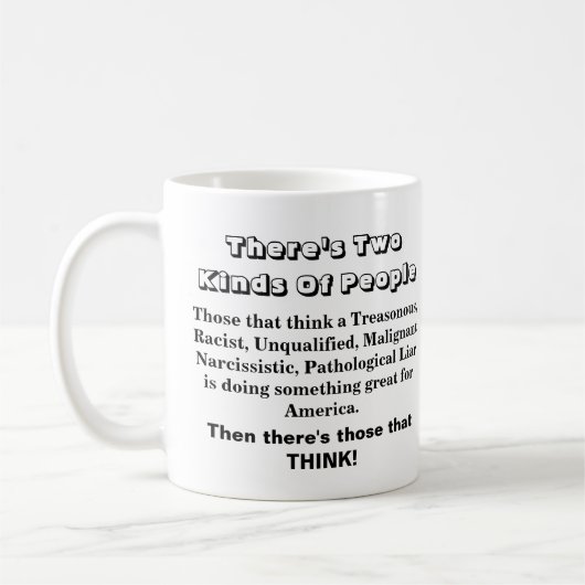 Er zijn twee soorten mensen.... koffiemok (Links)