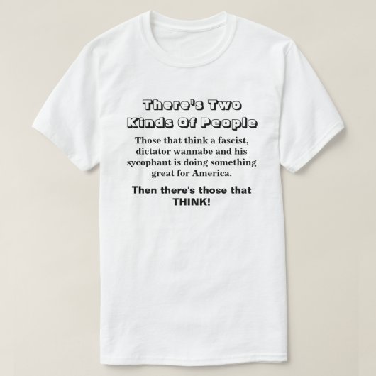 Er zijn twee soorten mensen.... t-shirt (Design voorkant)
