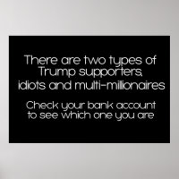 Er zijn twee soorten trump-aanhangers