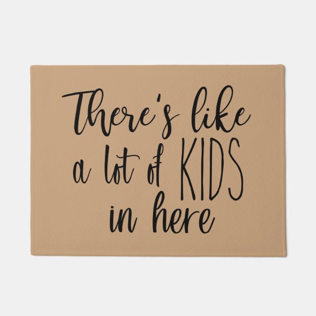 Er zijn veel Kinderen in Doormat Deurmat (Voorkant)