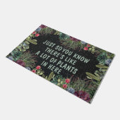 Er zijn veel planten Mat, Funny Quotes Deurmat (Schuin)