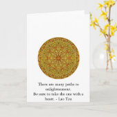 Er zijn vele wegen aan verlichting ............. kaart (Gele Bloem)