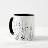 Er zijn vogels in de bomen mok (Voorkant links)