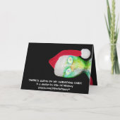 ER ZIJN VREEMDELINGEN OP MIJN KERSTKAART! FEESTDAGEN KAART (Achterkant)