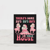 Er zijn wat gastheren in dit huis met kerstroze Sa Kaart (Voorkant)